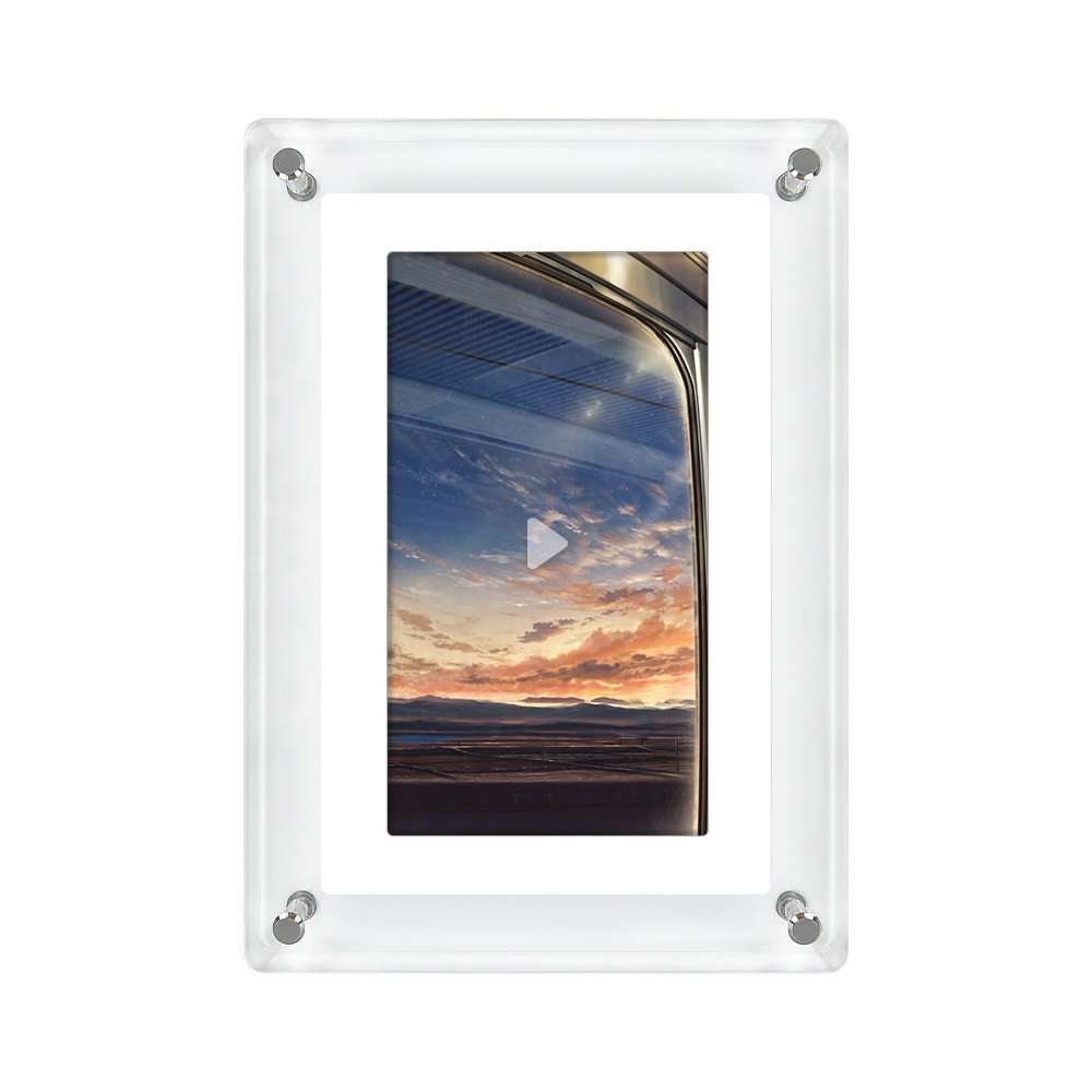 1080P Best Electronic Picture Frame 5 Inch HD Transparent Acrylic Digital Photo Frame Video Frame