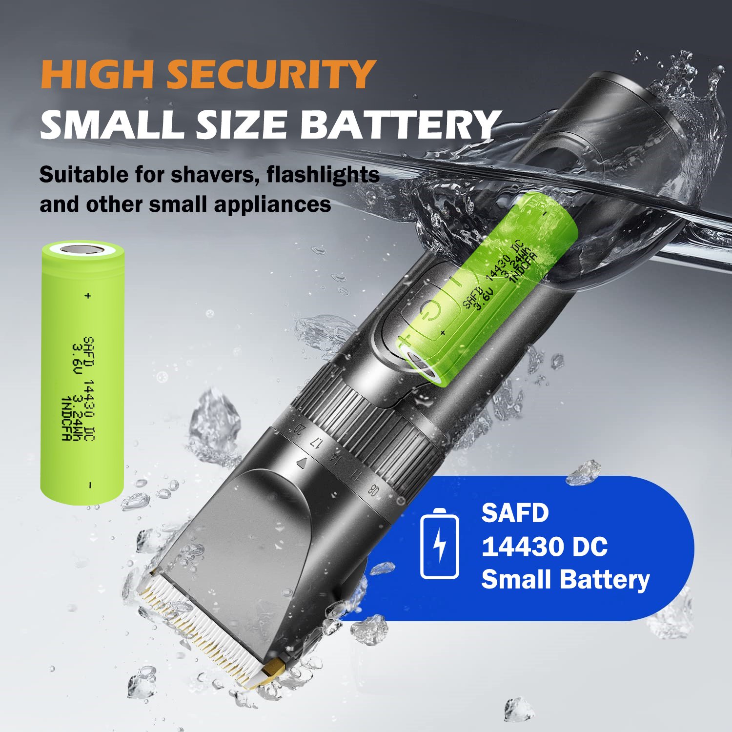 14430 3.6V 900mah Cylindrical Rechargeable Battery