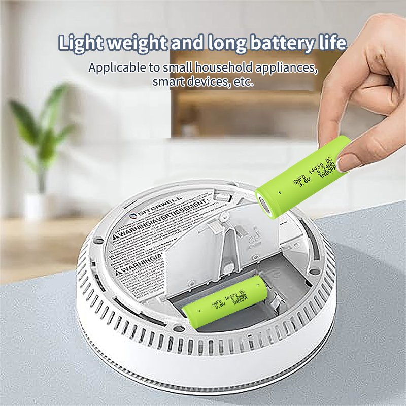 14430 3.6V 900mah Cylindrical Rechargeable Battery