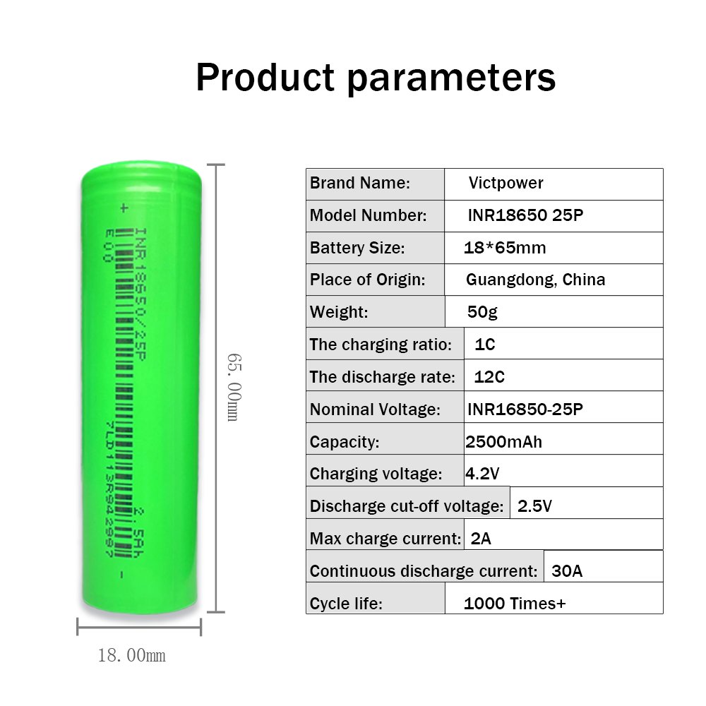 Original Inr 18650 lithium battery pack 3500mah 3.7v 3c akku 3500mah 10A Discharge High Drain Flashlight Battery