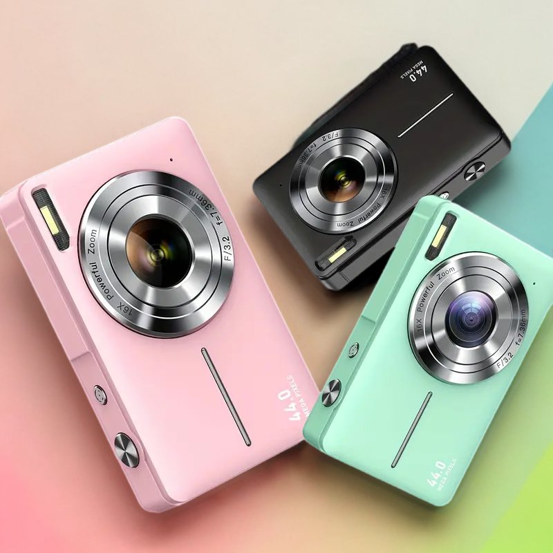 2024 Wholesale Black CCD Kids Digital Camera 1080 HD Kids Camera Cartoon Children's Digital Camera For Birthday Gifits