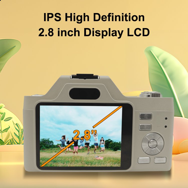 Student digital camera 2.8 inch screen 4K video 58MP photo kids camera 16X zoom anti-shake digital hd camera for outdoor youtube