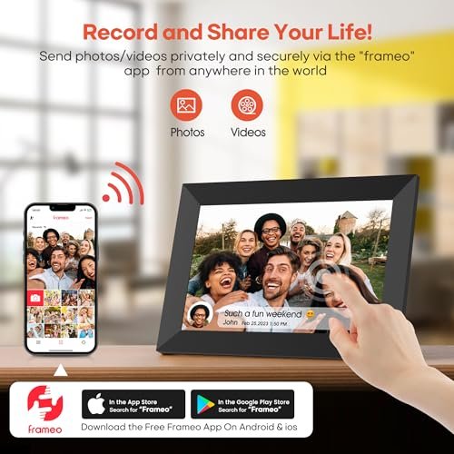 cheap 10.1 inch IPS WIFI gift advertising video player smart electronic album display touch screen picture digital photo frame