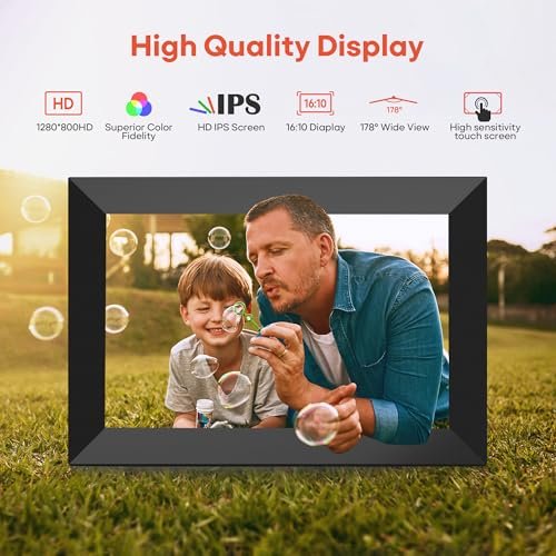 cheap 10.1 inch IPS WIFI gift advertising video player smart electronic album display touch screen picture digital photo frame