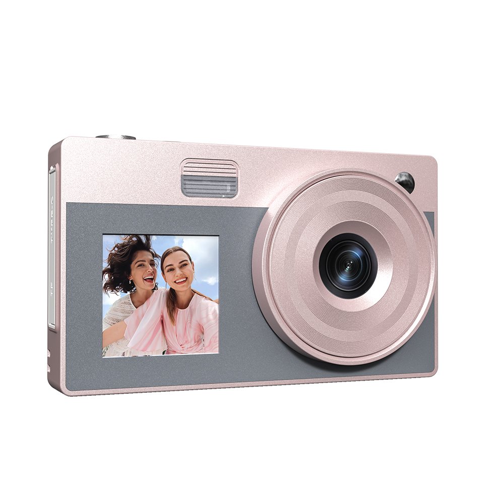 Dual Screen Digital Camera 2.8+1.4 Inch Screen Anti Shake Portable Rechargeable Video Recorder Dual Lens Camera