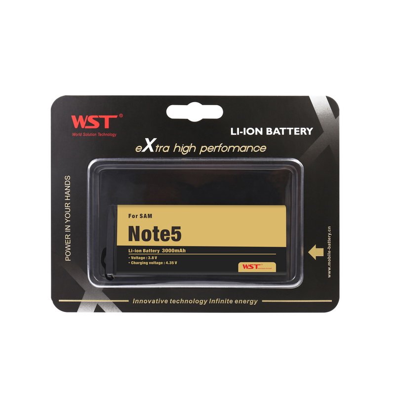Consumer electronics digital replacement 3000mAh mobile phones batteries for samsung battery note 5
