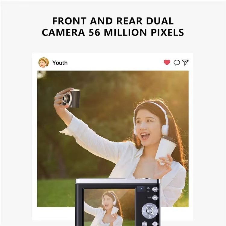 DC305X High-Definition Shooting Digital Camera Telescopic lens Optical Zoom Anti Shake Shooting Entry-Ievel 5K Household Camera