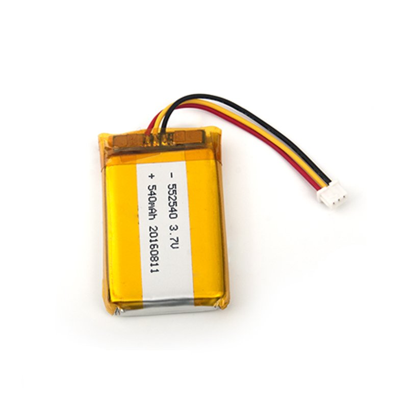 18 Years factory supplier battery 552540 Rechargeable lipo Battery 3.7V 540mAh for headphone
