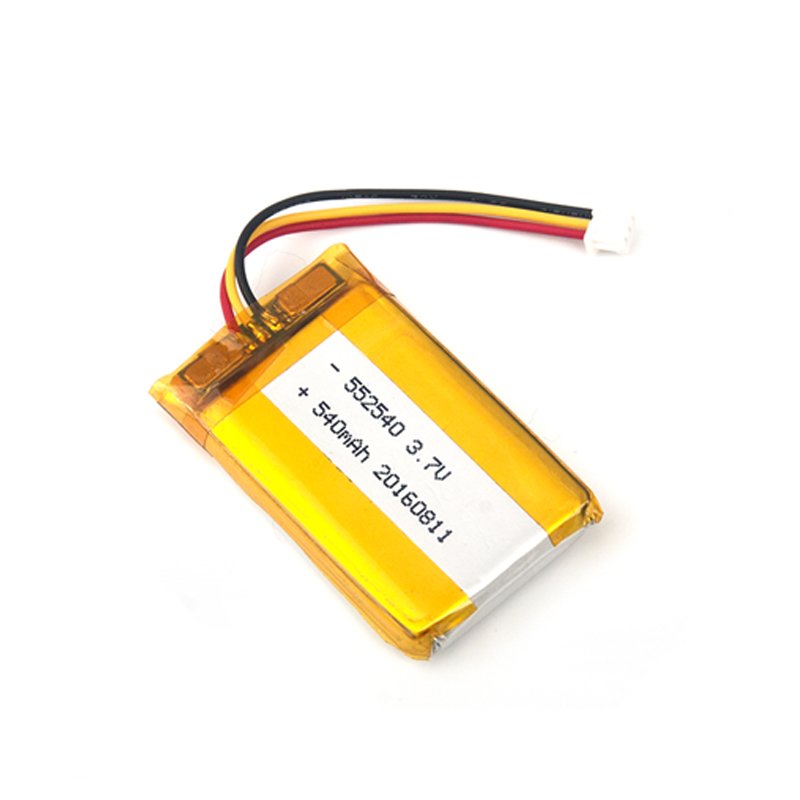 18 Years factory supplier battery 552540 Rechargeable lipo Battery 3.7V 540mAh for headphone
