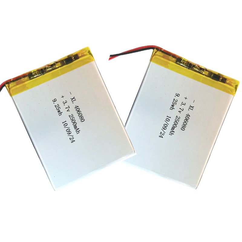 lipo batteries 406080 2S1P 806080 2500mah 3.7v 7.4v 9.25wh li-polymer lithium battery with PCB for tablet computer
