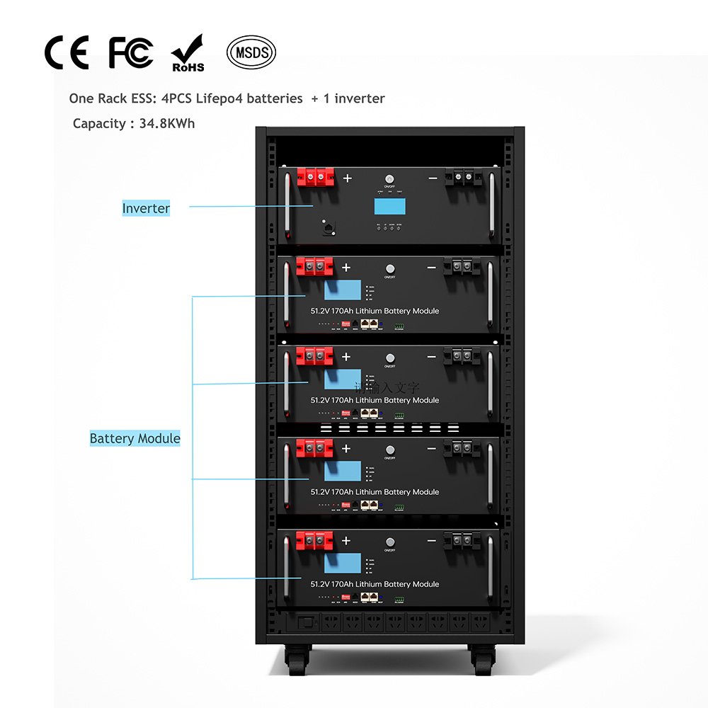 Household High Voltage Lithium Energy Storage Battery 500Ah LifeP04 Batteries Packs