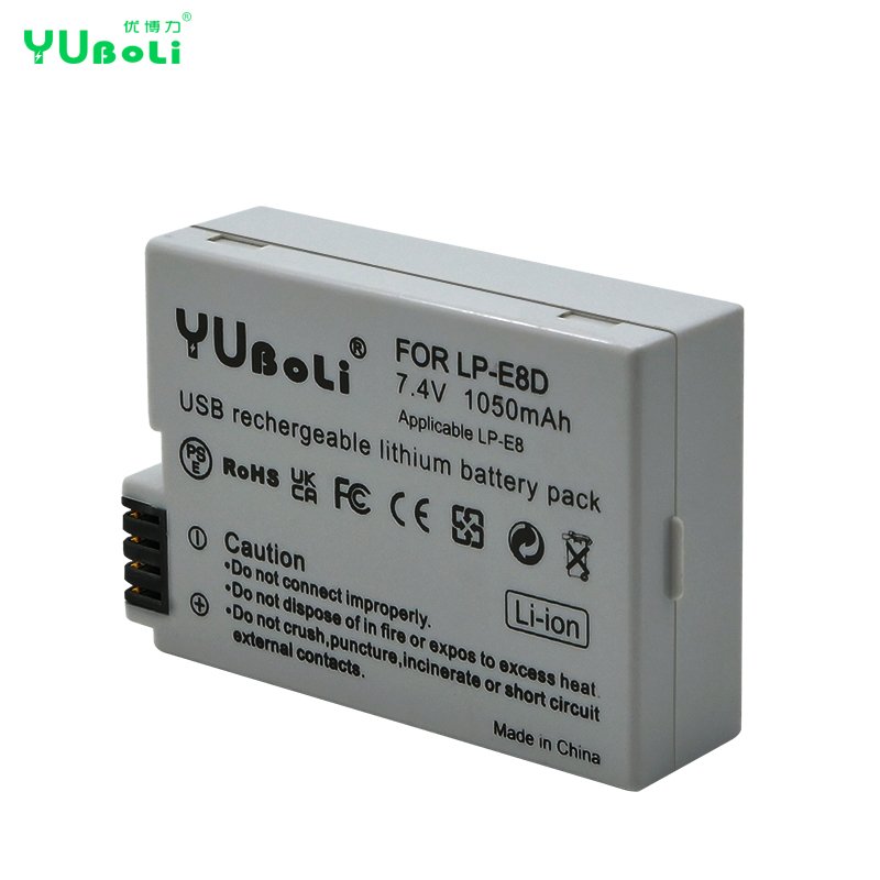 New USB Type-C Charging LP-E8 LPE8 LP E8 Camera Battery For Canon EOS 550D 600D 650D 700D Digital Batteries