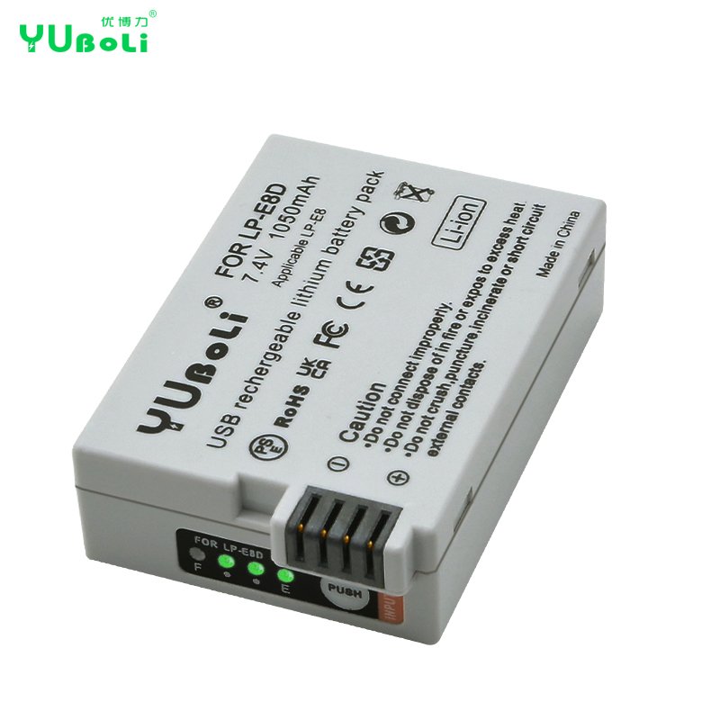 New USB Type-C Charging LP-E8 LPE8 LP E8 Camera Battery For Canon EOS 550D 600D 650D 700D Digital Batteries