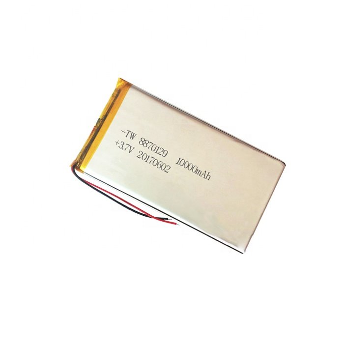 Big capacity 3.7v rechargeable 10Ah 10000mah lithium ion polymer battery for power bank