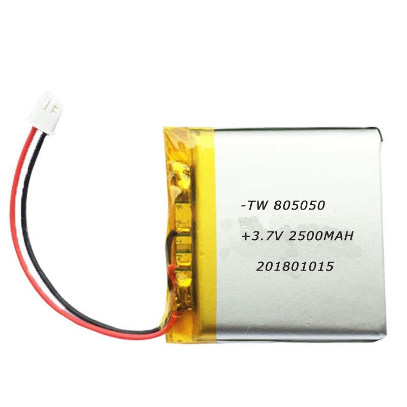 Ultra Thin Lipo Battery 805055 3.7v 2500mah Rechargeable Lithium Polymer Battery For Digital Devices