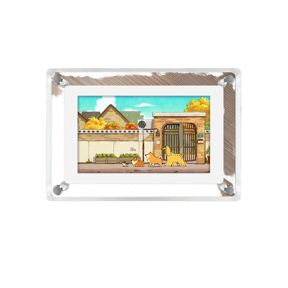Hot Sale 5 Inch Acrylic IPS Digital Picture Frame USB Interface Displays MP4/AVI Videos MP3 Audio US Plug Digital Photo Display
