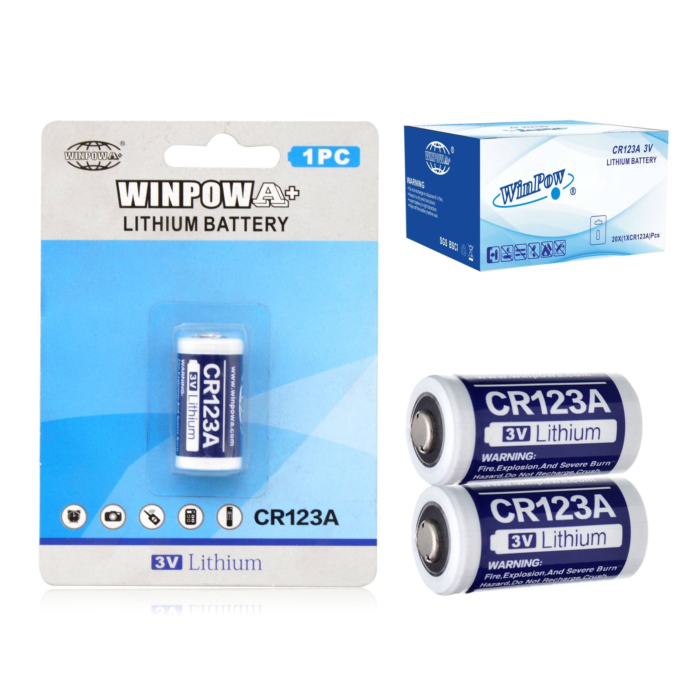 lithium ion batter water meter battery cr123a 1700mah battery