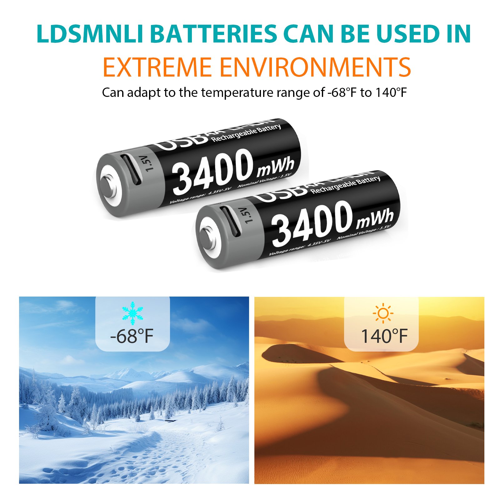 China Battery manufacturers 1.5V AA 3400mWh suitable for smart lock toy small appliances USB rechargeable lithium-ion battery