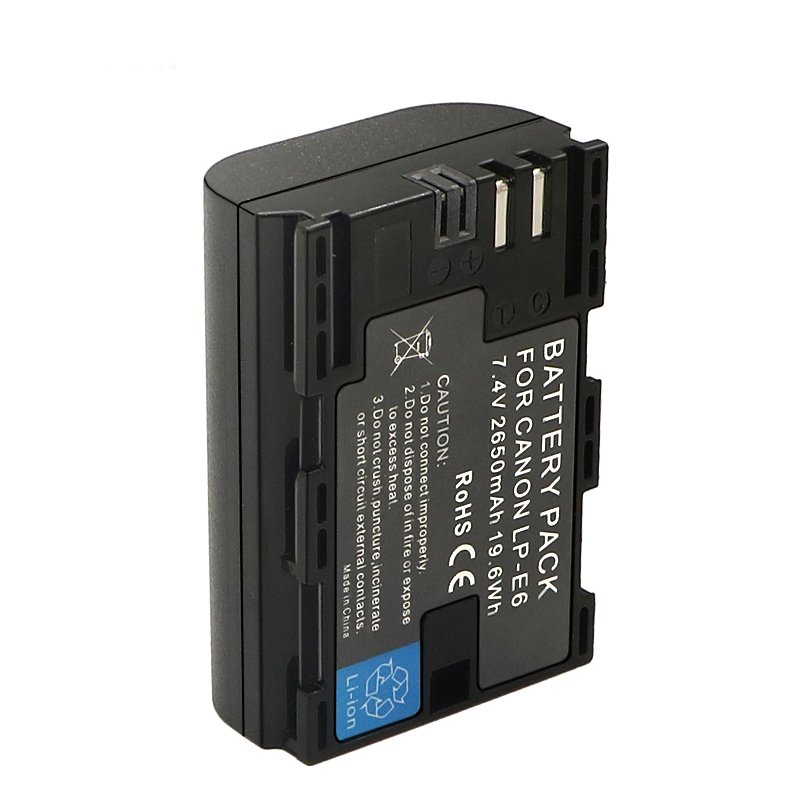 2650mAh Popular LP-E6 Rechargeable Lithium-ion Battery For Canon Camera EOS Series