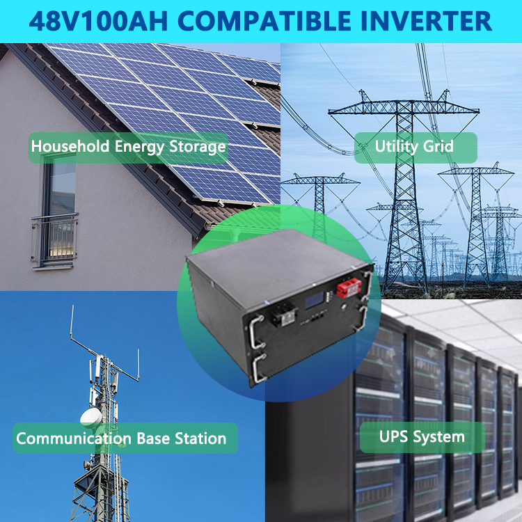 Deep Cycles High Voltage 24V 48V 51.2V 100Ah 200Ah 300Ah 400Ah 500Ah Rack Mounted Solar Energy Storage Lithium Lifepo4 Battery