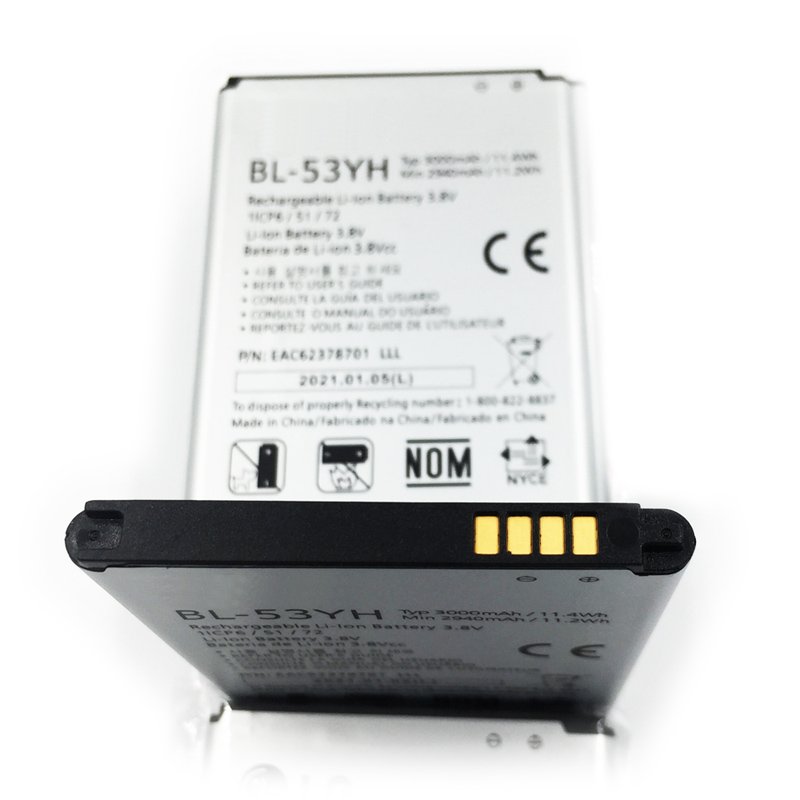 3000mAh BL-53YH Battery For LG G3 D850 D851 D855 LS990 D830 D856 D690 VS985 F400 G3 2017 Year BL53YH Replacement Batteries