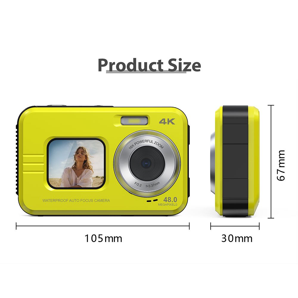 IP68 Waterproof Custom Professional 4k 2.7k Film Manual Kids Waterproof Camera With Abs Plastic Material Underwater Film Camera