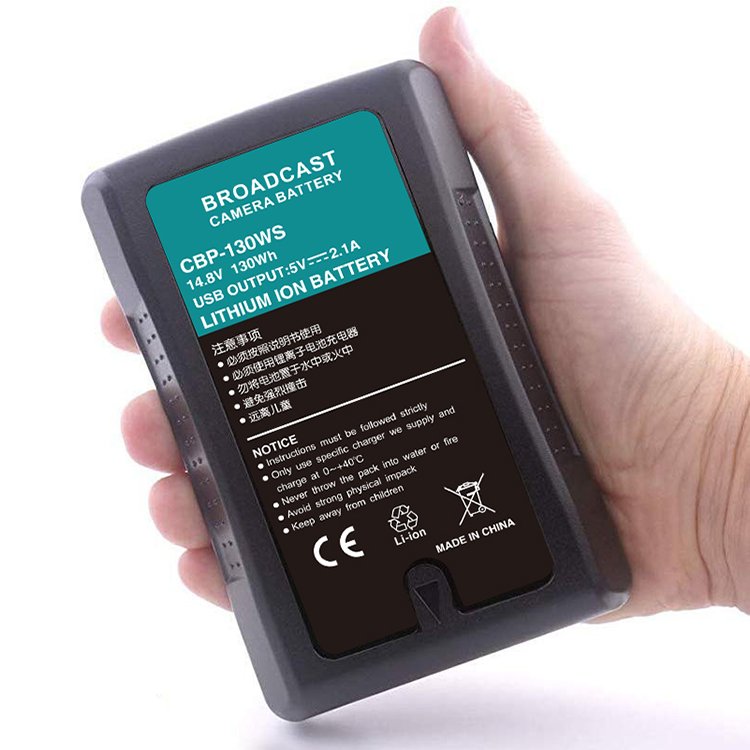 Hot Sale Amazon 130W 14.8V 8800mAh li-polymer V Mount Lock battery for Sony Digital HDCAM, XDCAM,