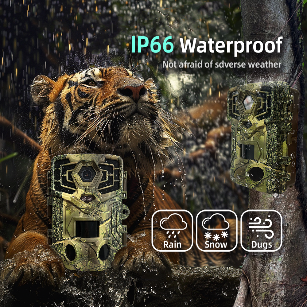 High Quality Trail Trap Digital Game Camera Hidden Security Outdoor Spy Wifi IP66 4 2.7 K 48 32 MP Night Vision Hunting Camera
