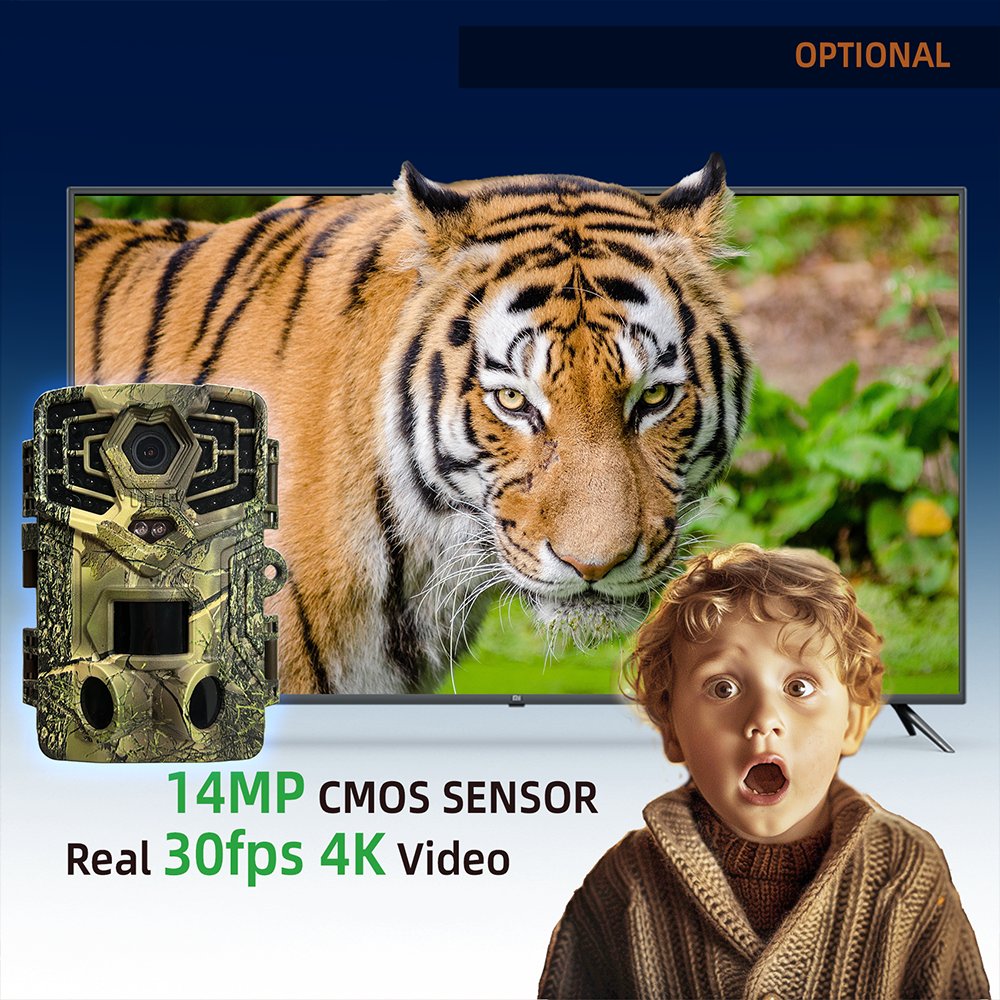 High Quality Trail Trap Digital Game Camera Hidden Security Outdoor Spy Wifi IP66 4 2.7 K 48 32 MP Night Vision Hunting Camera