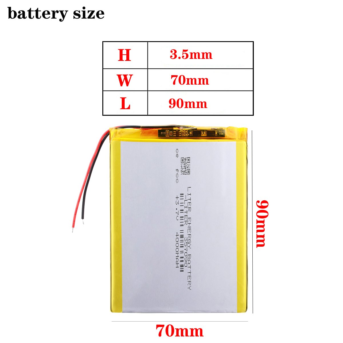 high quality 4000mah 357090 3.7v rechargeable lithium polymer battery li-po battery CE FCC ROHS UN38.3 MSDS