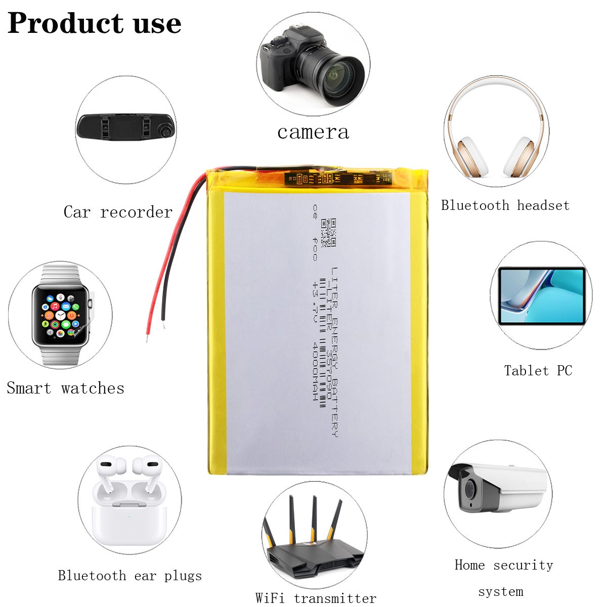 high quality 4000mah 357090 3.7v rechargeable lithium polymer battery li-po battery CE FCC ROHS UN38.3 MSDS