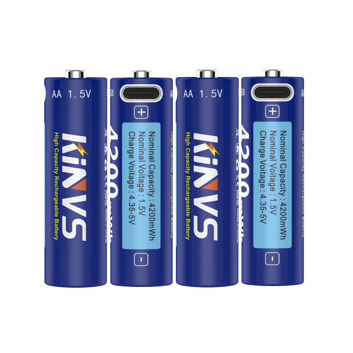 USB Type-C 1.5V AA rechargeable lithium-ion battery 4200mwh electronic weight. Toys. Game controllers. For Mouse