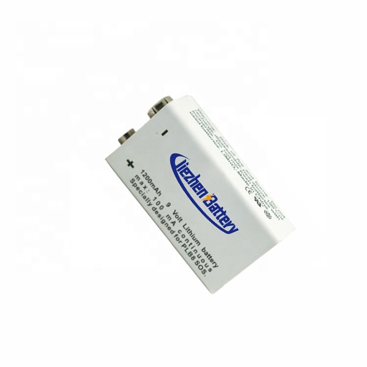 CP 9V primary lithium battery 1200mAh LiMnO2 primary battery for smoke fire alarm detector