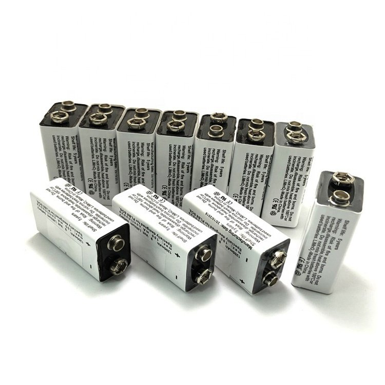 CP 9V primary lithium battery 1200mAh LiMnO2 primary battery for smoke fire alarm detector