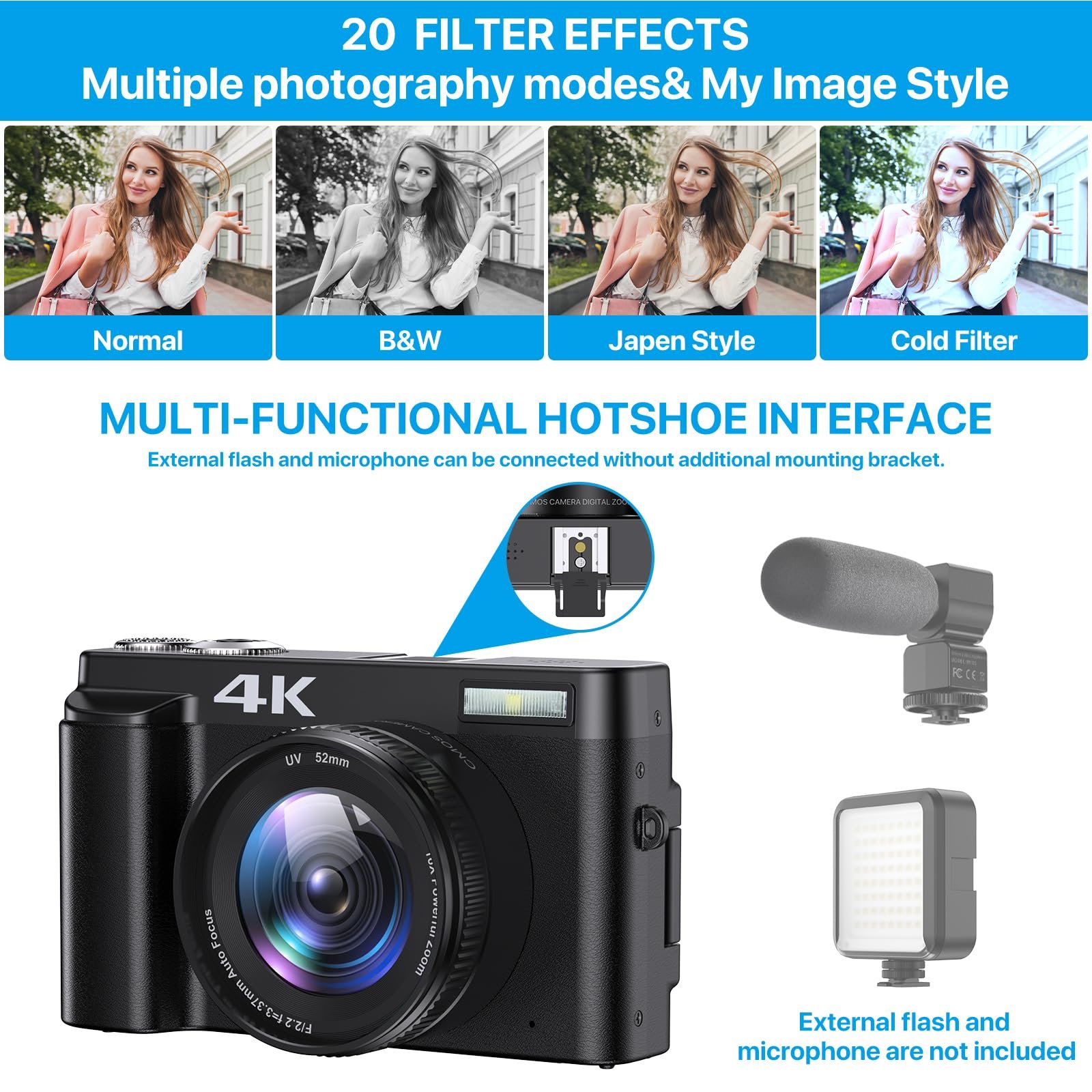 4K FHD Camara De Fotos Fotografica Profesional Camera