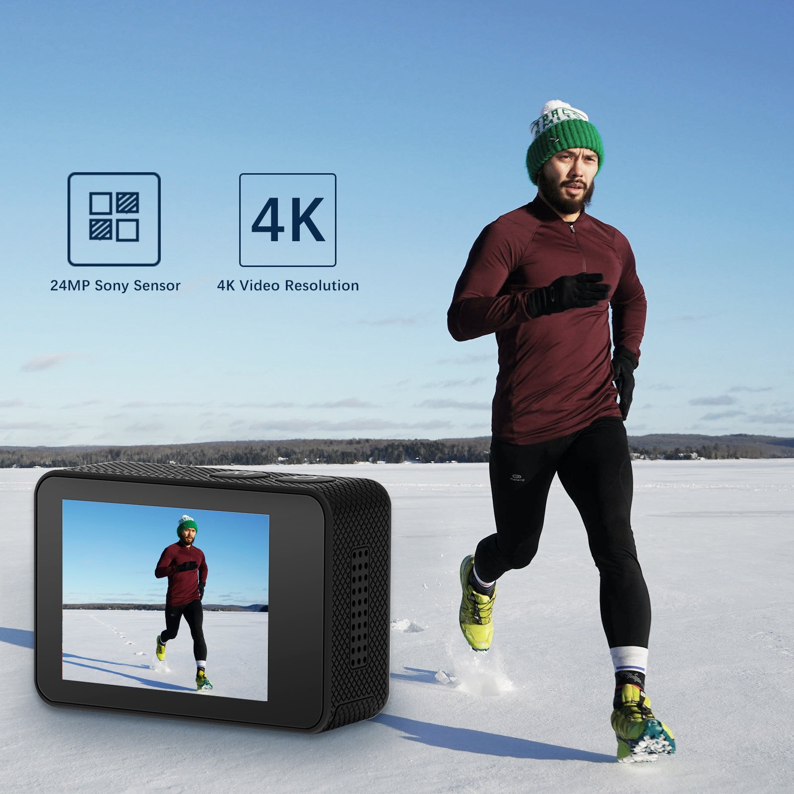 4k Action Video Professional Digital Sport Camcorder Cameras For Sports Hd 360 Vlog Youtube Waterproof Helmet Wifi action Camera