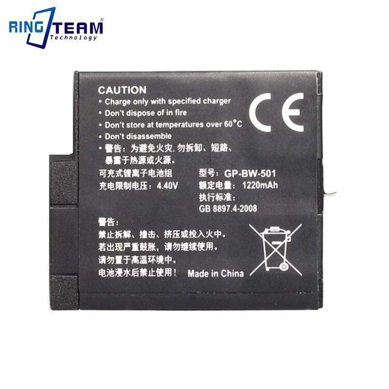 AHDBT 501 Digital Battery Pack for Gopro HERO 5 6 7 8 Cameras