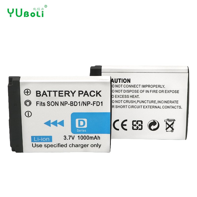 Factory Direct Sale 1000mAh Camera Battery NP-BD1/NP-FD1 For Sony DSC-T70/T90/T200/T300/T700/T900