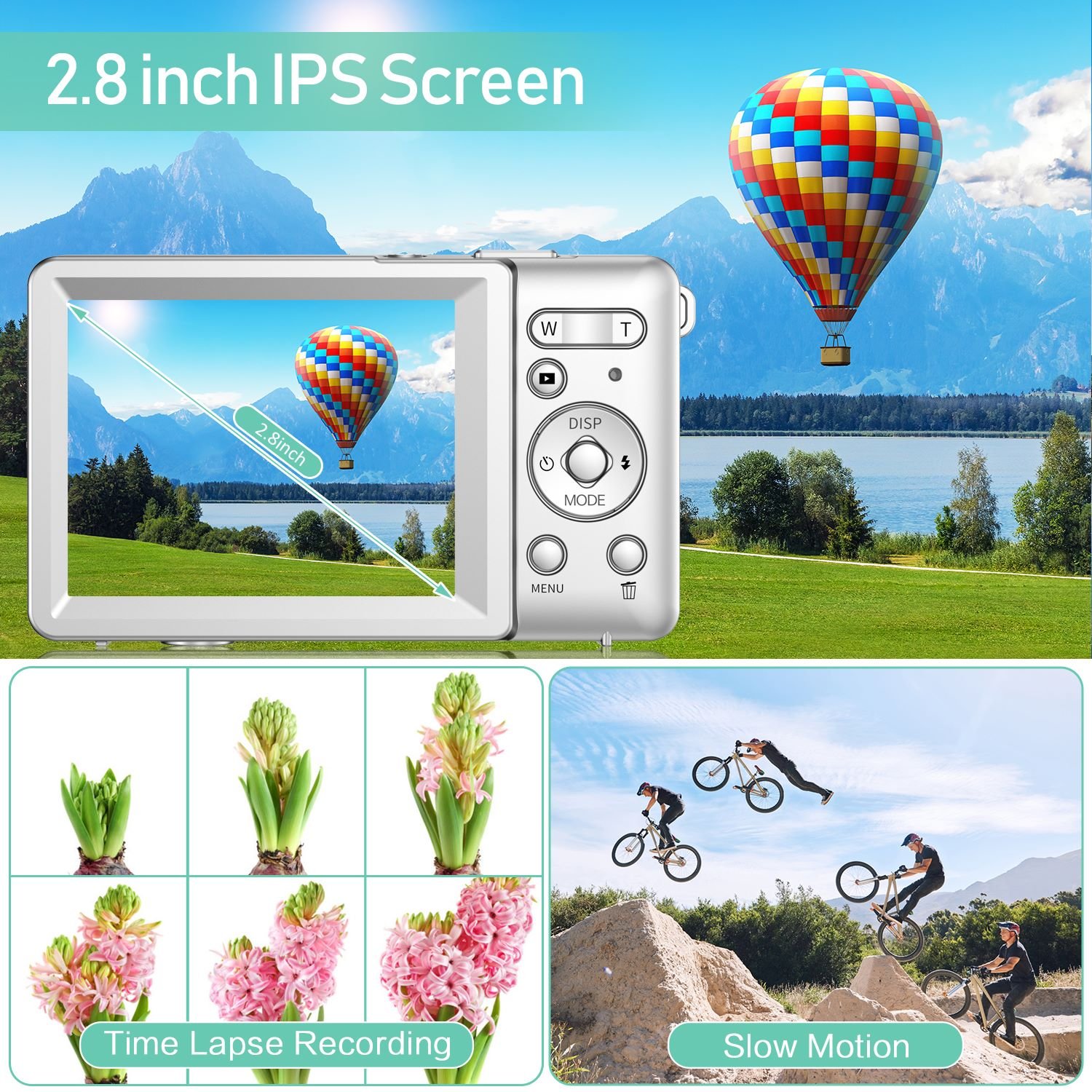48 MP Digital Camera + 2-3'' TFT Display + 18x Digital Zoom + Sports Action Camera With Good Quality and Lowest Price
