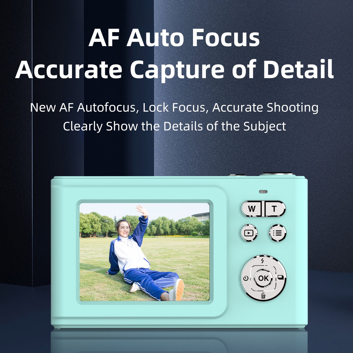 4K Digital Camera 2.4inch Screen Mini Retro Travel Camara 48MP 1080P HD 16x Digital Zoom Children Camera Students Birthday Gifts