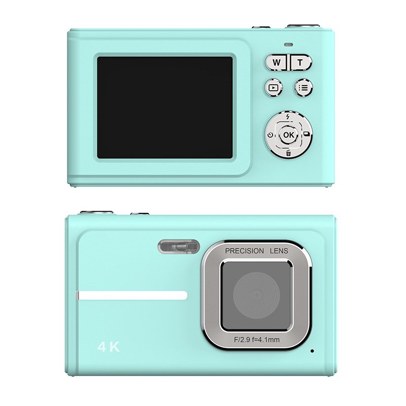4K Digital Camera 2.4inch Screen Mini Retro Travel Camara 48MP 1080P HD 16x Digital Zoom Children Camera Students Birthday Gifts