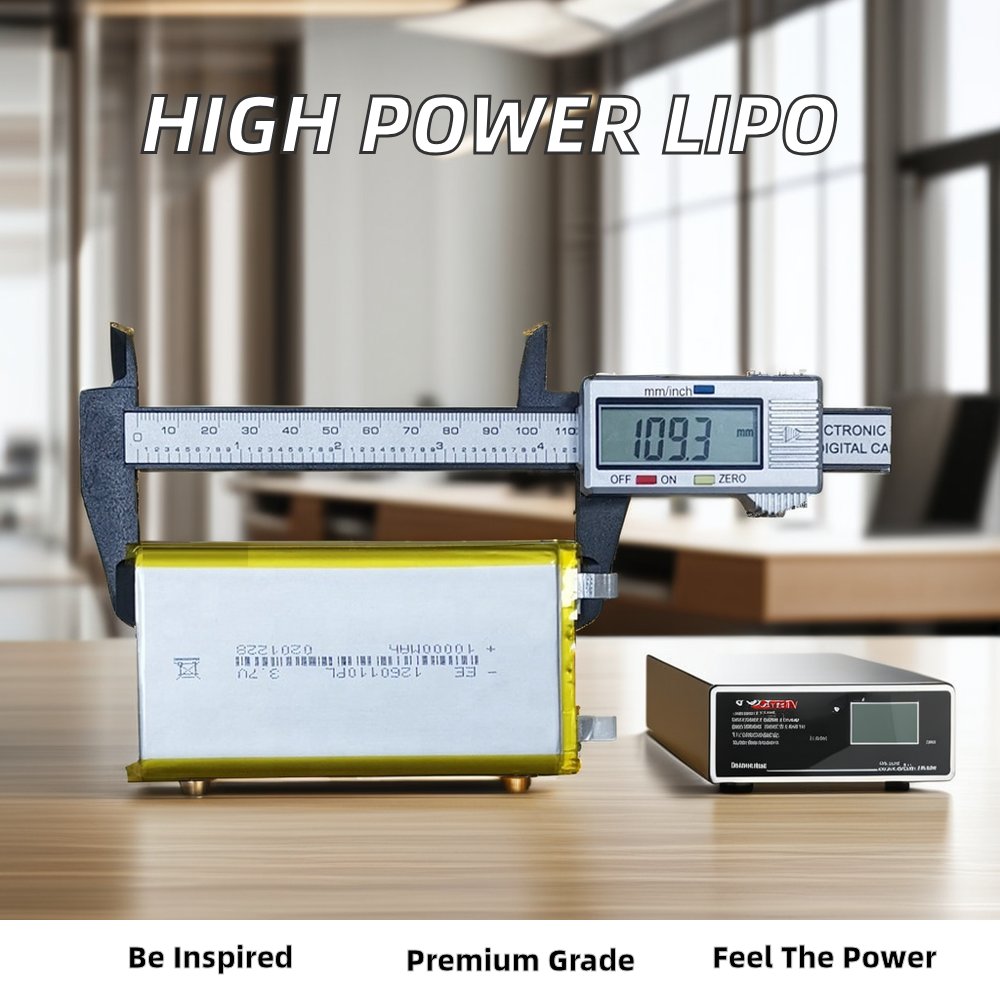 8000mAh-10000mAh Pin Flat Lipo Lithium Polymer Battery 3.7V JS WX LP 9373129 1160100 1260100 1260110 1160110 NCM Anode Toys