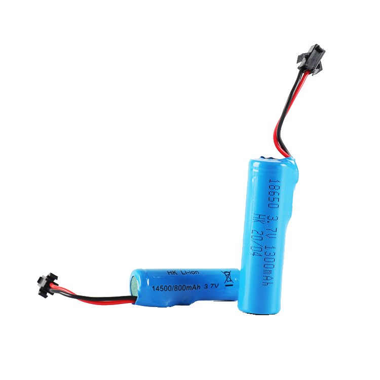 3.7V Lithium Ion Battery for RC Cars 14500 800mAh Li ion with SM Plug High Capacity Rechargeable lithium Battery