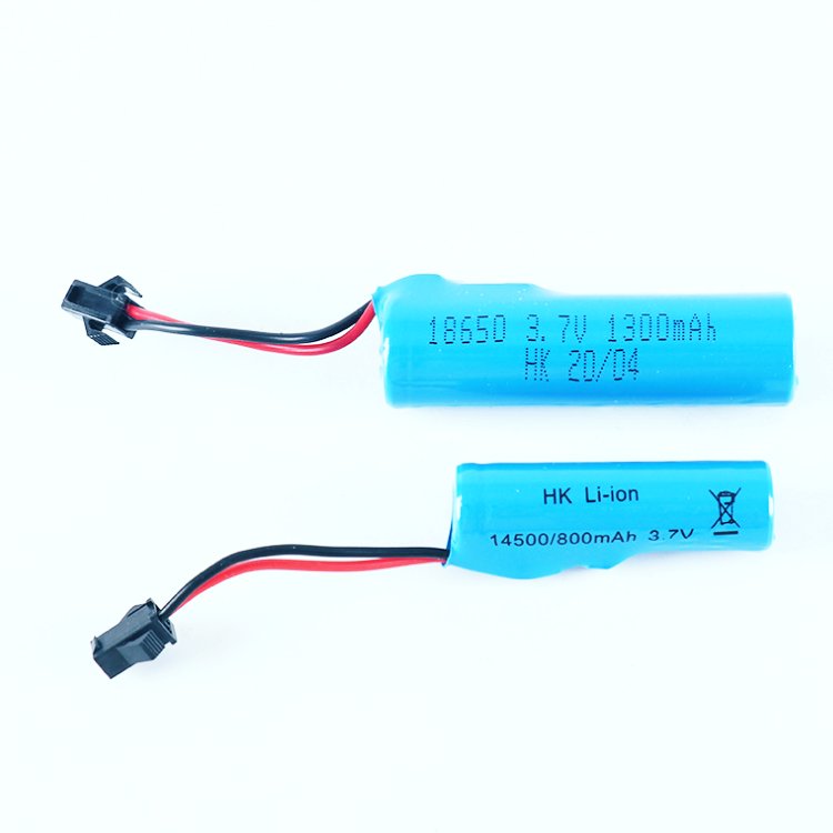 3.7V Lithium Ion Battery for RC Cars 14500 800mAh Li ion with SM Plug High Capacity Rechargeable lithium Battery