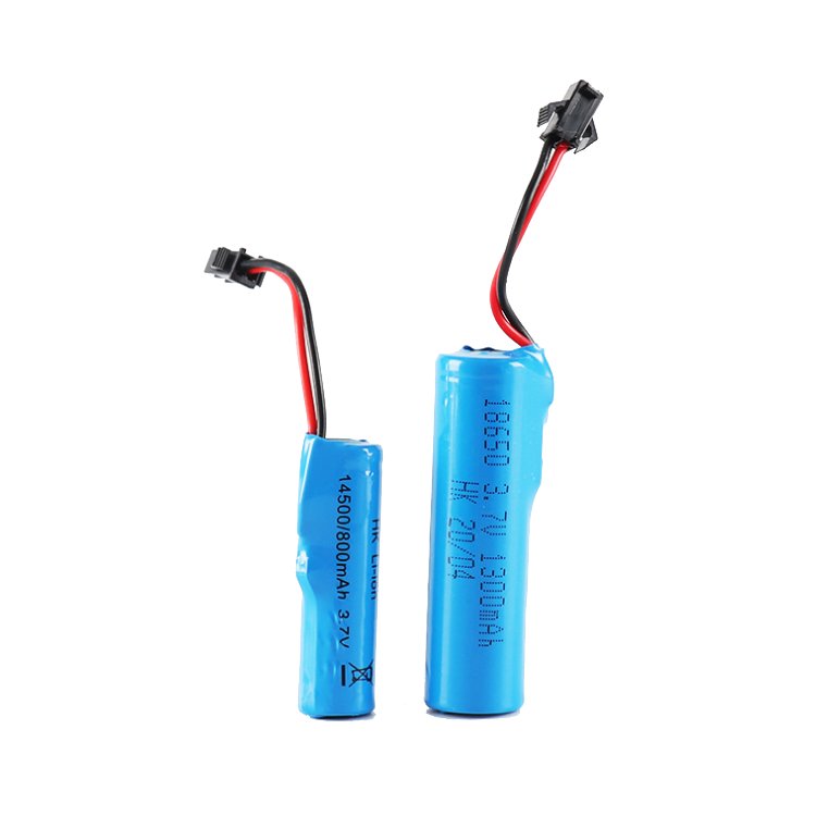 3.7V Lithium Ion Battery for RC Cars 14500 800mAh Li ion with SM Plug High Capacity Rechargeable lithium Battery