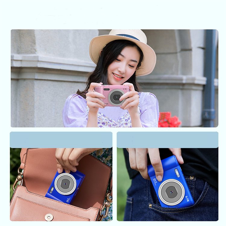 New Arrival 2.7K HD compact digital 8X zoom mini digitail children camera student campus camera
