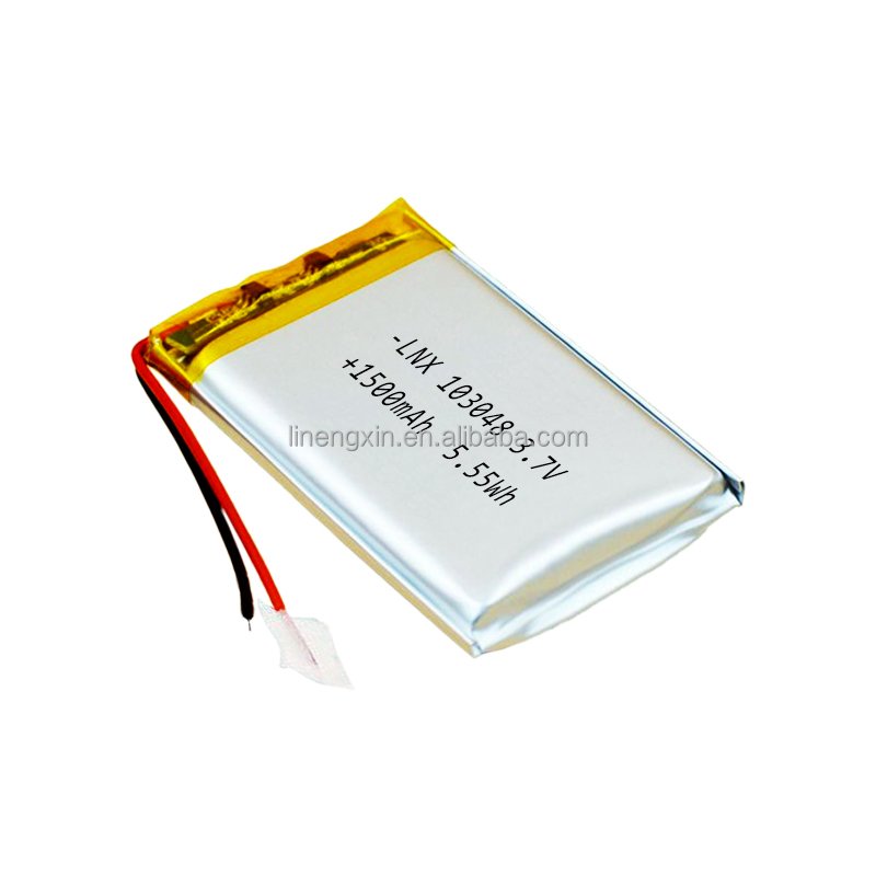 2024 Factory Supply 103048 3.7V 1500mAh Portable Mini Pocket Fan Battery for Digital Products 3C Products