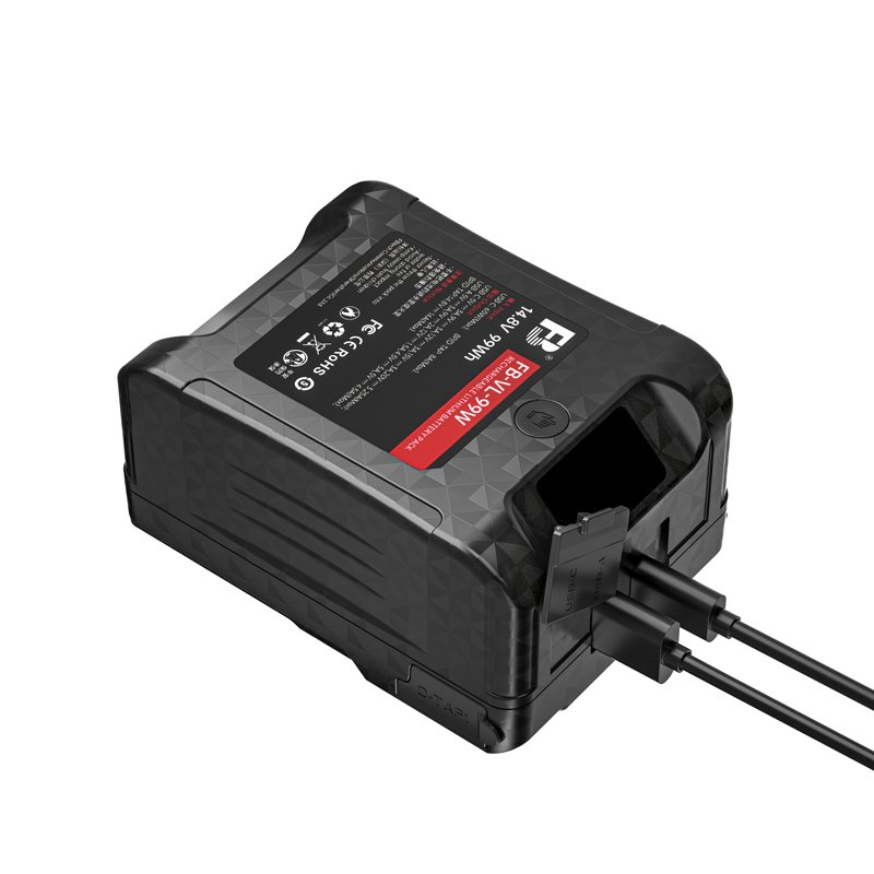 FB VL 99W 14.4V 6700mAh Lithium V-Lock V-Mount Battery ATS LCD Used for Camera Monitor Fill Light and Lamp