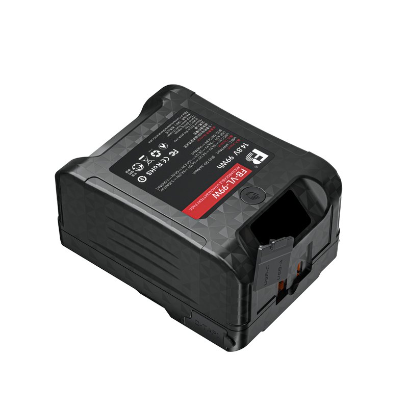FB VL 99W 14.4V 6700mAh Lithium V-Lock V-Mount Battery ATS LCD Used for Camera Monitor Fill Light and Lamp