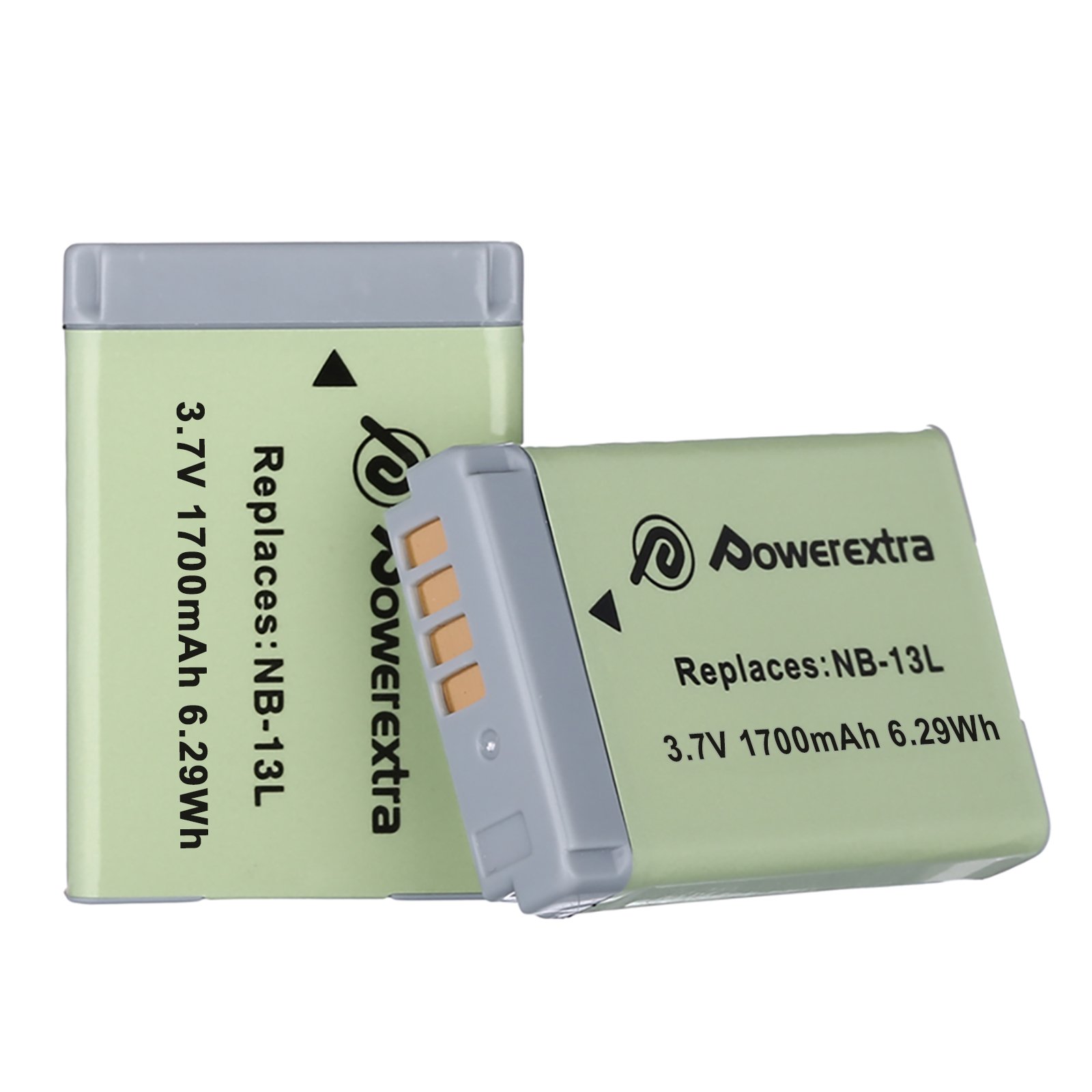 Powerextra Rechargeable 1700mAh 3.7V Li-ion Replacement NB-13L Replacement Lithium Battery For Canon Digital Camera